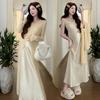 Spring 2026 Elegant Maternity Sling Dress & Cardigan Set