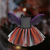 3Pcs Bat Wing Tutus Dress Headband Set Halloween Vampires Cosplay Costume Set for Kids Girls Bat Costumes Accessories