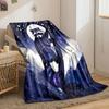Animals in the Dreamy Night Sky Printed Blanket Children Adult Soft and Warm Bedding for Sofa Outdoor Travel Cover Blanket