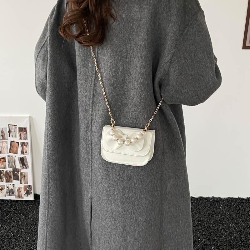New sweet bow shoulder messenger bag fashion bag women's bag chain change bag