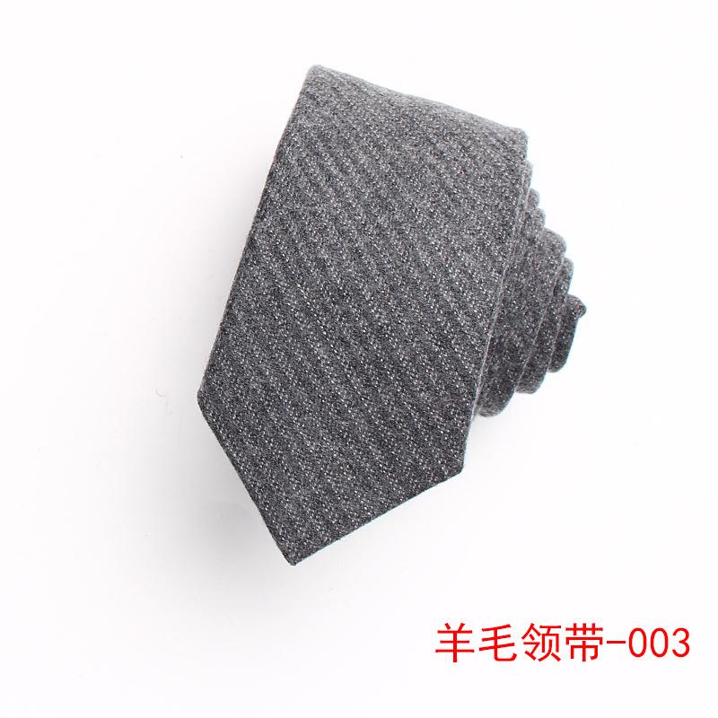 Wool Tie Men'S Striped Plaid Casual Tie Best Man Suit Shirt Accessories Tie