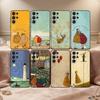 Tiny W-Warm Wit Stories S-Sam Toft Telefoonhoesje Voor Samsung S26,S25,24,23,22,30,21,10,9,Ultra,Plus,Lite,Zwart Zacht Hoesje