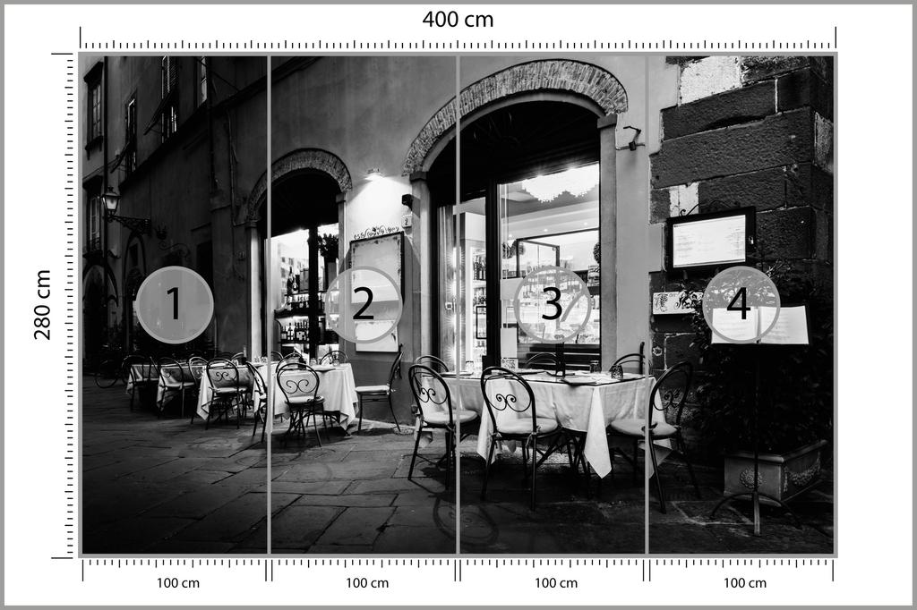 Photomural Italian Street Structural Vinyl 400x280