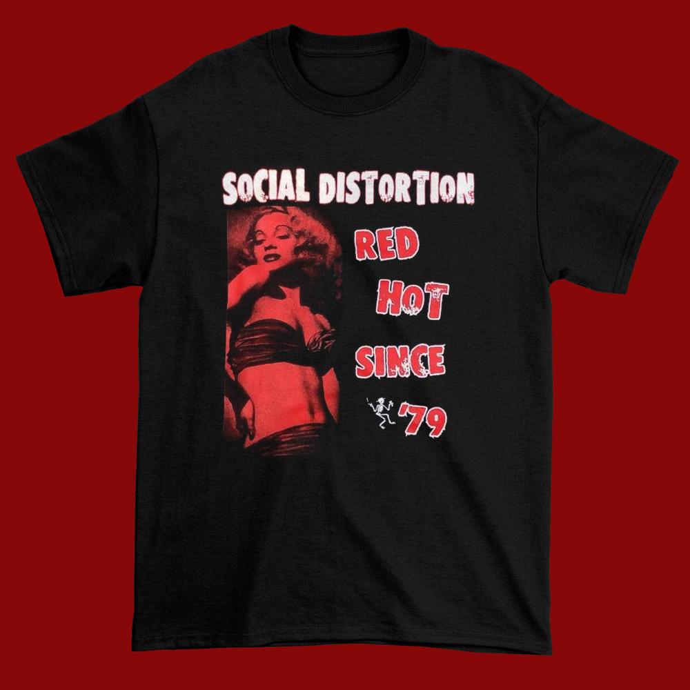 Vintage Social Distortion Band Gift For Fan Black All Size Men s Shirt Unisex T-Shirt S