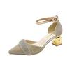 Fashion Thick Heel Women's Sandals Outdoor 2025 Trend The Best Low Price Shoe On Sale Chic and Elegant Summer Offers Luxury Ladies Shoes