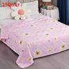 Flower Rabbit Green Leaf Print Pattern Duvet With Polyester Fill Bedroom For