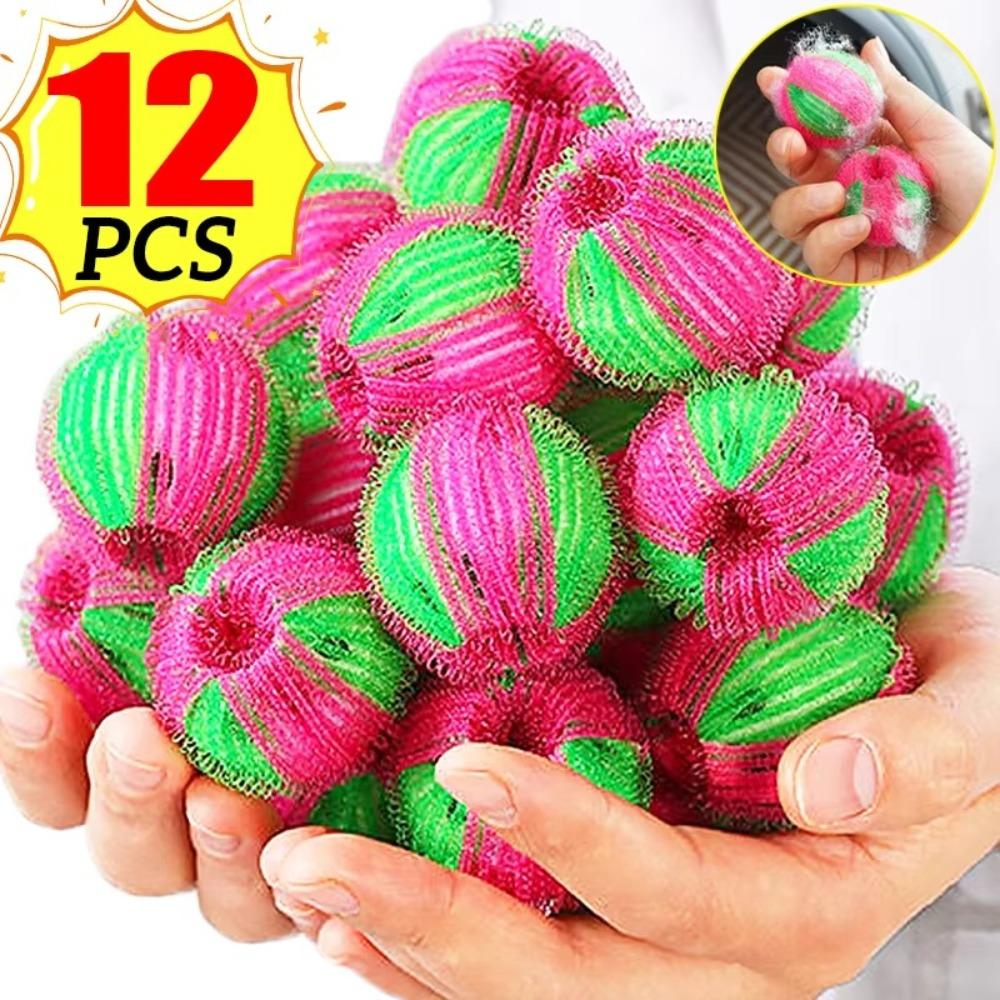 6/12Pcs Anti-winding Washing Machine Hair Filter Lightweight Laundry Ball  Household Laundry