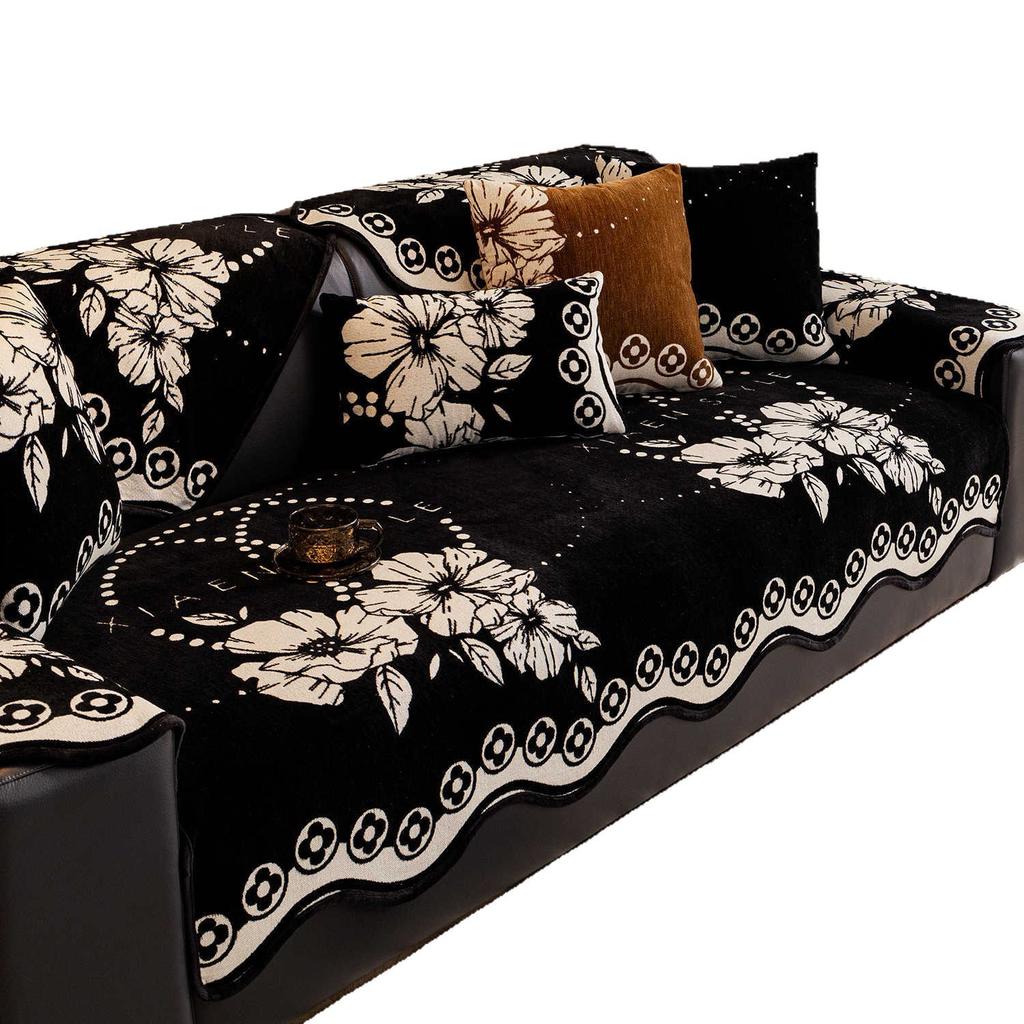 2025 new special-shaped sofa cushion one-piece straight row non-slip sofa seat cushion four-season universal sofa cover towel