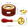 1set Wax Seal Warmer,Wax Seal Kit with Wax Seal Spoon for Melting Wax Seal Beads Or Sealing Wax Sticks