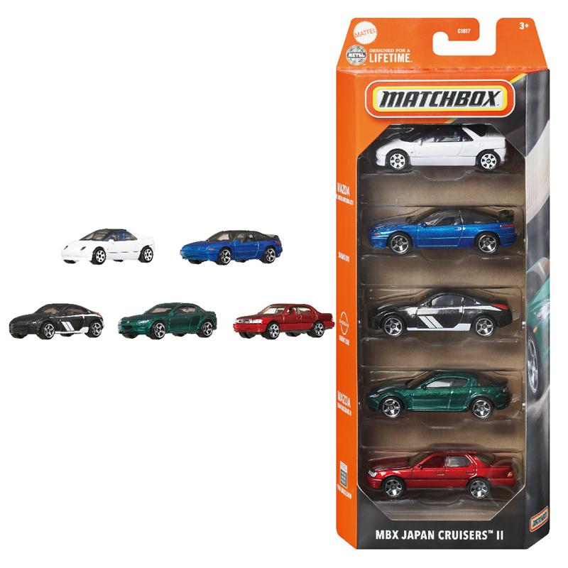 Heiß- 5-teiliges Oldtimer-Modellset in Verpackung,1:64er Legierung Sportwagen Spielzeug, Geschenkspielzeug für Kinder
