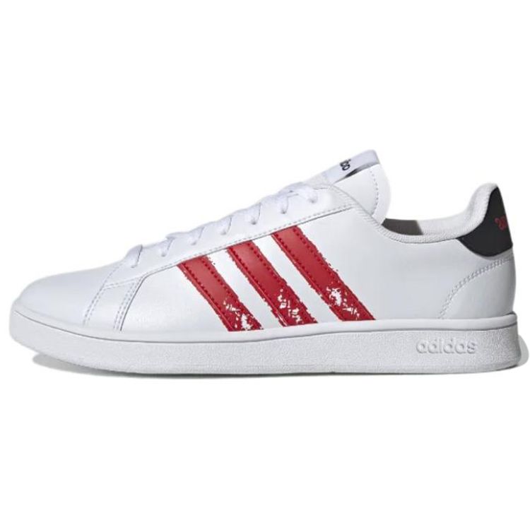 Adidas Neo Grand Court Base Beyond Casual Durable Lightweight Low-Top Skate Shoes Men Sneaker White Red GZ0986