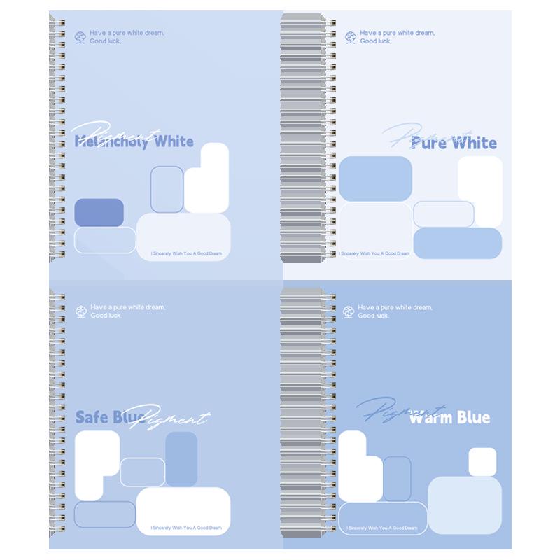 Blue Spiral B5/A5 Student Notebook - Large & Cute