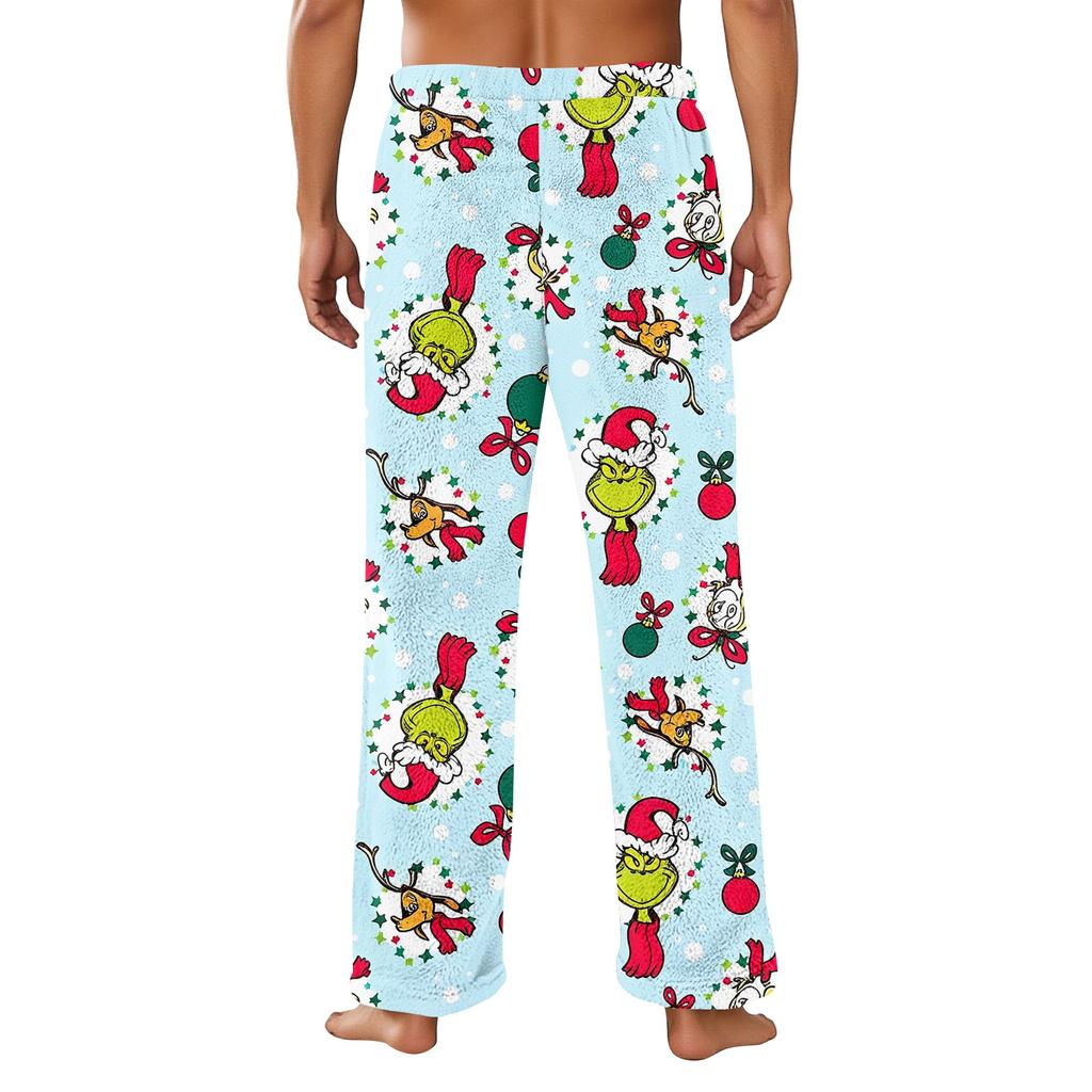 Herren Jogginghose mit lockerem Schnitt und Taschen Weihnachts-Print