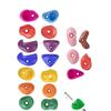 30pcs Kids Plastic Climbing Stone Climbing Grip Kit DIY Kids’ Wooden Climbing Walls Accessories Playground Outdoor Games