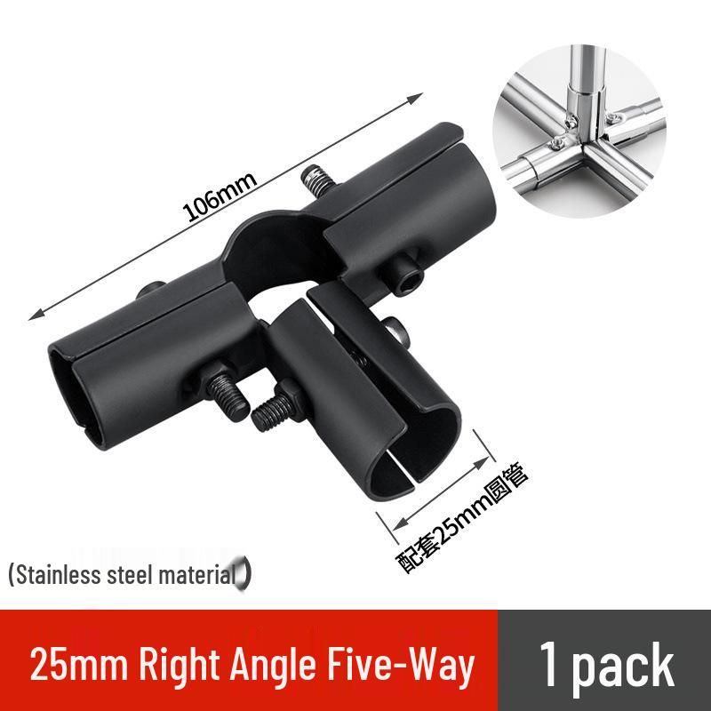 25 Snap-On Stainless Steel Pipe Connectors for Greenhouse Clamps