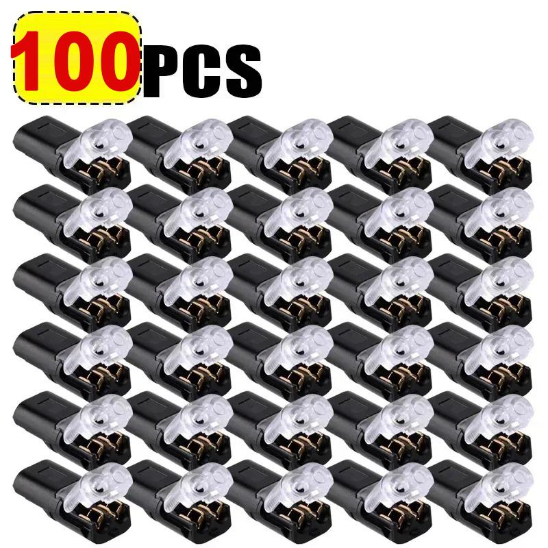 20/30/50pcs Car Electrical Connector Wire Cable Automotive Electrical Connectors Strip Terminal Connection 2 Pin Way Plug