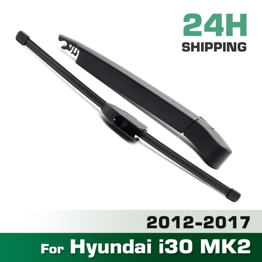 Wiper Rear Wiper Blade & Arm Set Kit For Hyundai i30 MK2 2012 - 2017 Windshield Windscreen Tailgate Window Rain Brush