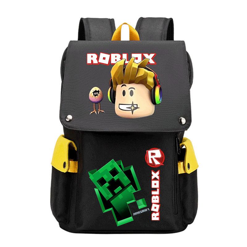 2024 New Student School Bag Robles Printed Backpack Canvas Backpack Men and Women