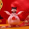 Original Nezha: The Rebirth Nezha Riding Flying Pig Popcorn Bucket - Cute Nezha & Ao Bing Cartoon Tin Bucket
