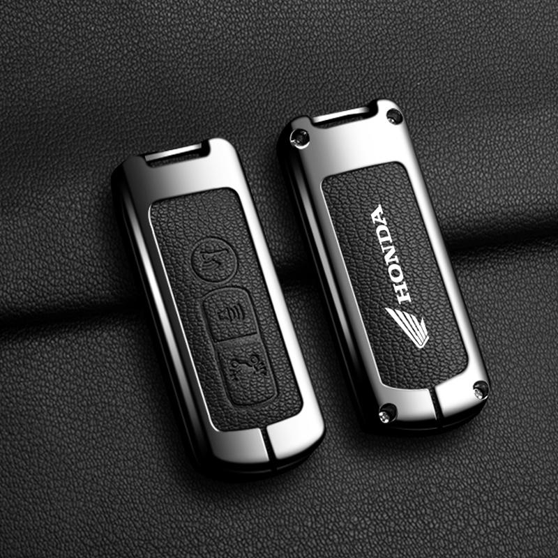 Zinc Alloy Leather Car Key Case Cover For Honda Forza 125 300 350 750 ADV Pcx 125 Xadv Super Cup SH150i SH300 Sh125 XAV Xlov