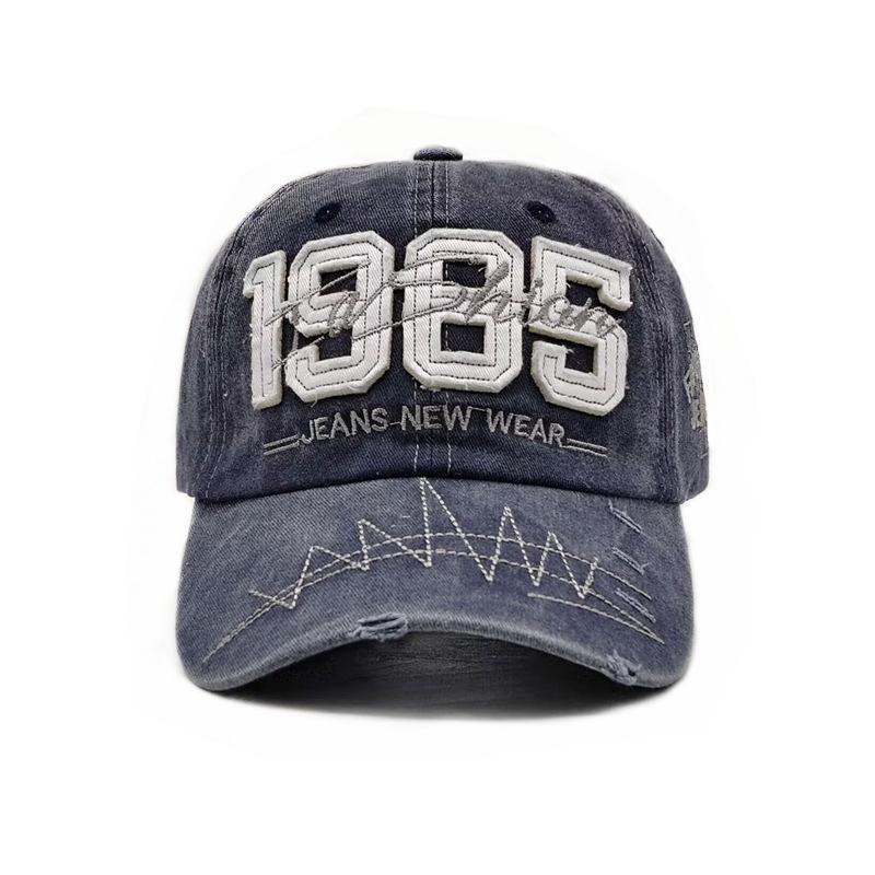 1pcs Vintage Baseball Hat with Digital Embroidery Adjustable Casual Hip Hop Sun Hats Suitable For Daily Wear Outdoor Activities
