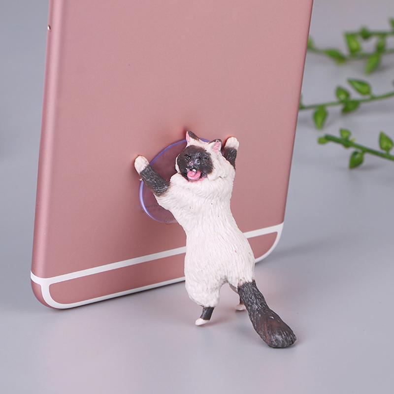 Cute Cat Phone Holder Car Mobile Phone Bracket Practical Convenient Portable Phone Accessory
