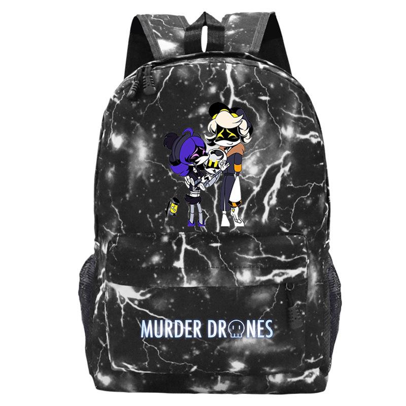 Anime Murder Drones Peripheral Fashion Children's Backpack Large Capacity Load Reduction Student Leisure School Bag