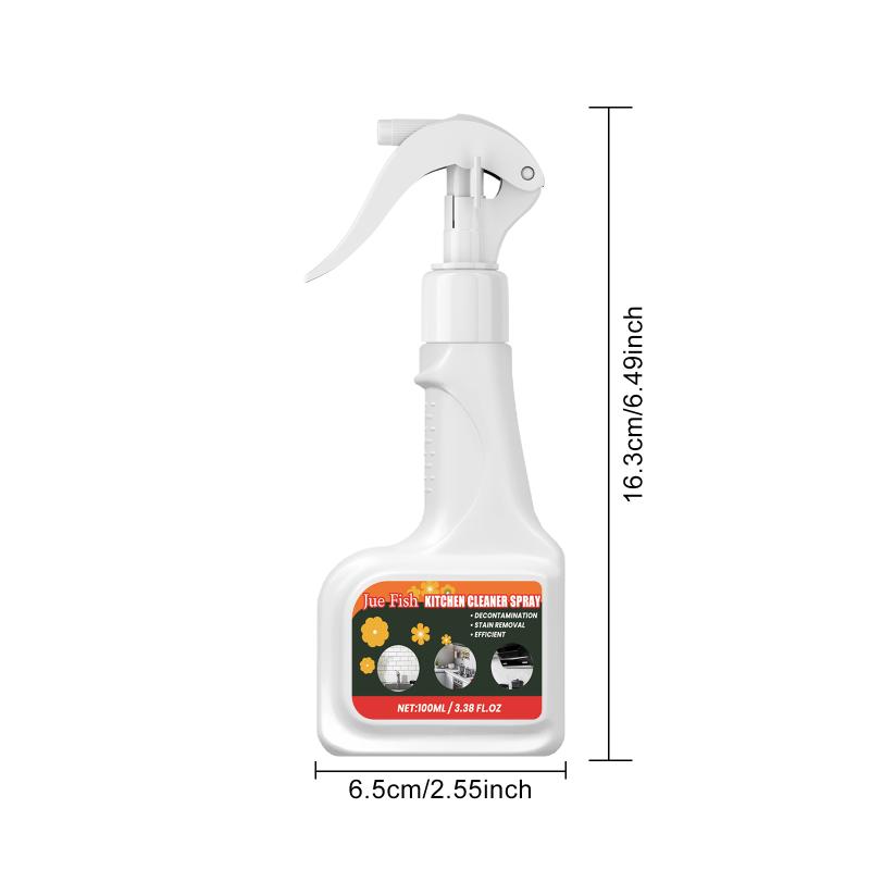 Kitchen Grease Cleaning Spray For Range Hood Stovetop And Washbasin Powerful Oil Stain Remover For Household Use