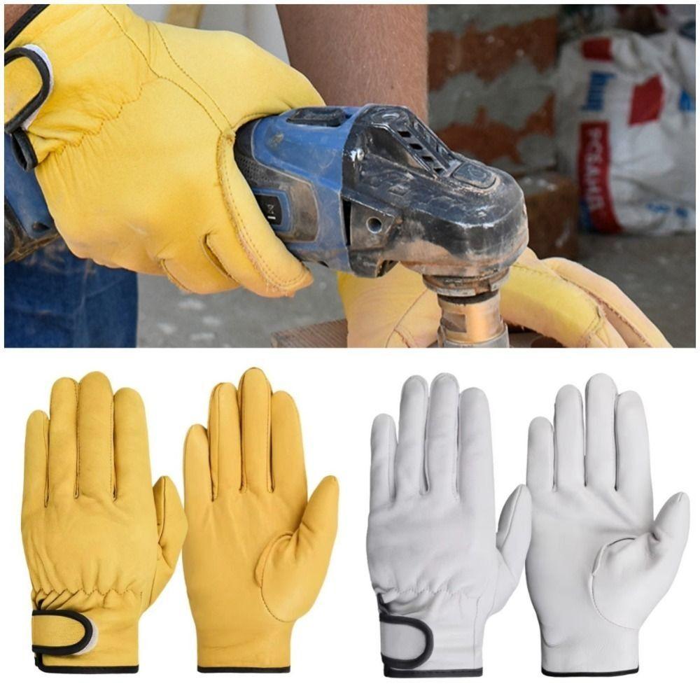 Stretchable Wrist Work Gloves Wear-Resistant Welding Gloves Driver Gloves  Labour Safety Supplies