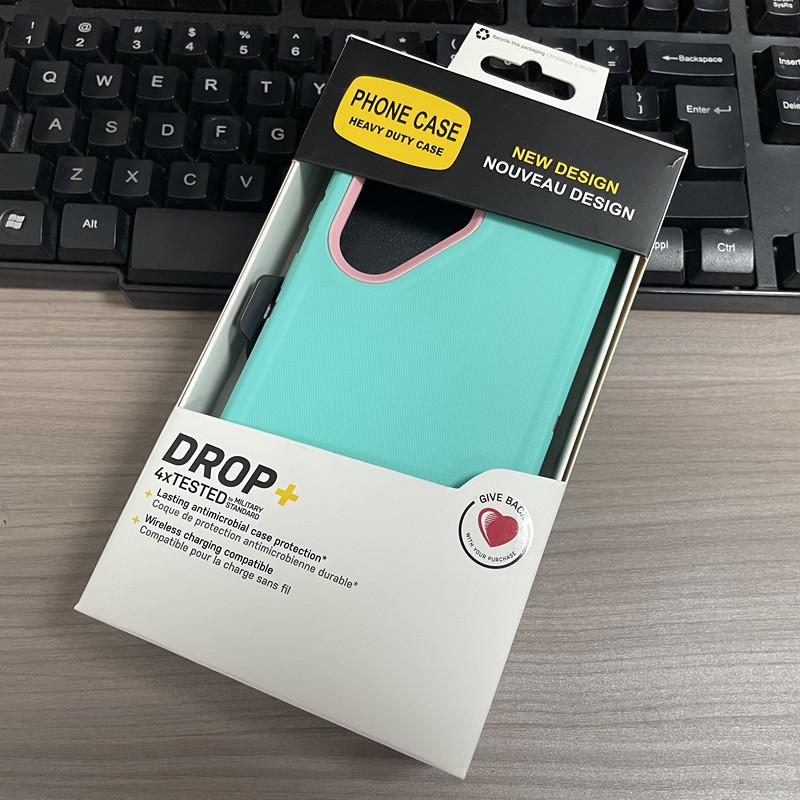 For Samsung S25 Ultra Otter Mechanical Type Defender Box Case for Official Galaxy S24 S21 S22Plus S23 with Clip Bracket Package