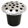 Cemetery Flower Holder with Lid Graveyard Memorial Vase Cemetery Flowerpot for Flower Arrangement Cemetery Decorations