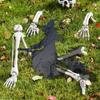 Yard Art Witch Yard Sign Black Witch Silhouette Ornament Creative Witch Garden Stakes  Halloween