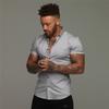 Men's Fashion Dress Shirt Summer Classic Slim Fit Button Short Sleeve Shirts for Men Casual Business Male Hipster Social Shirt
