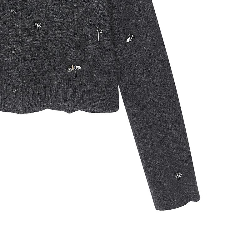 JNBY 2025 Autumn Round Neck Wool Blend Knit Sweater