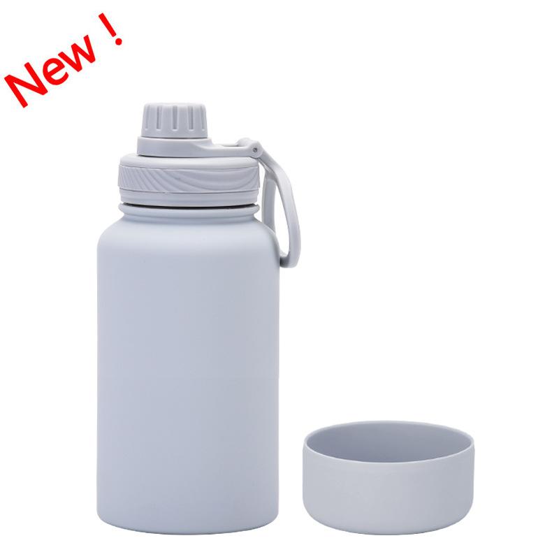 650Ml Stainless Steel Thermos Cup Non-Slip Outdoor Portable Water Cup Simple Wide Mouth Sports Kettle