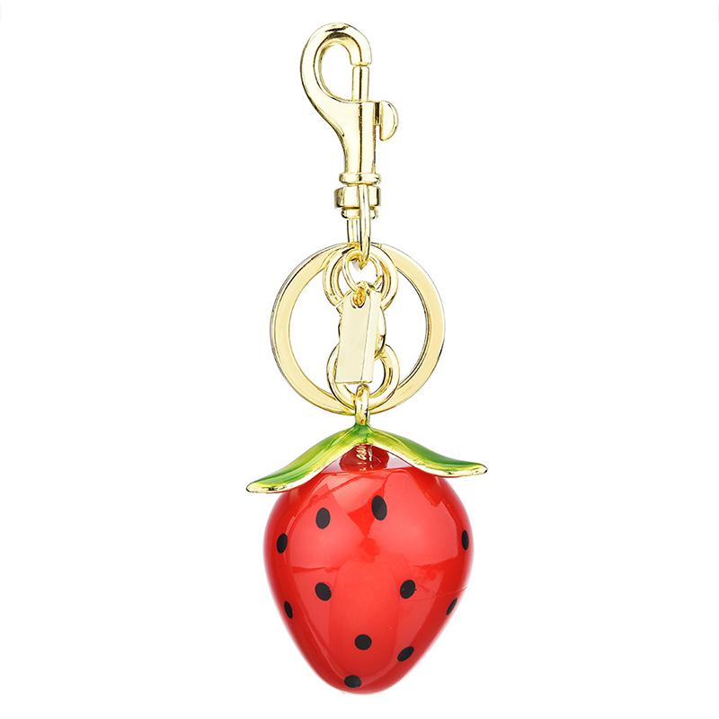 New Fruit Crystal Series Bag Hanging Pineapple Apple With Leaf Pear Bag Keychain Hardware Bag Accessory Exquisite Pendant Decors