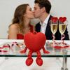 3D Printed Love Ornaments Heart Figurines Creative Woven Seated Design Home Decor Valentine's Day Gift Decorative Sculptures Desktop Accent