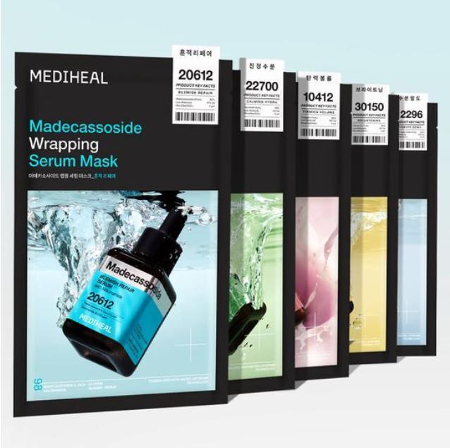 Mediheal Wrapping Serum Mask 10 Sheets – Korean Sheet Mask (5 Variants)