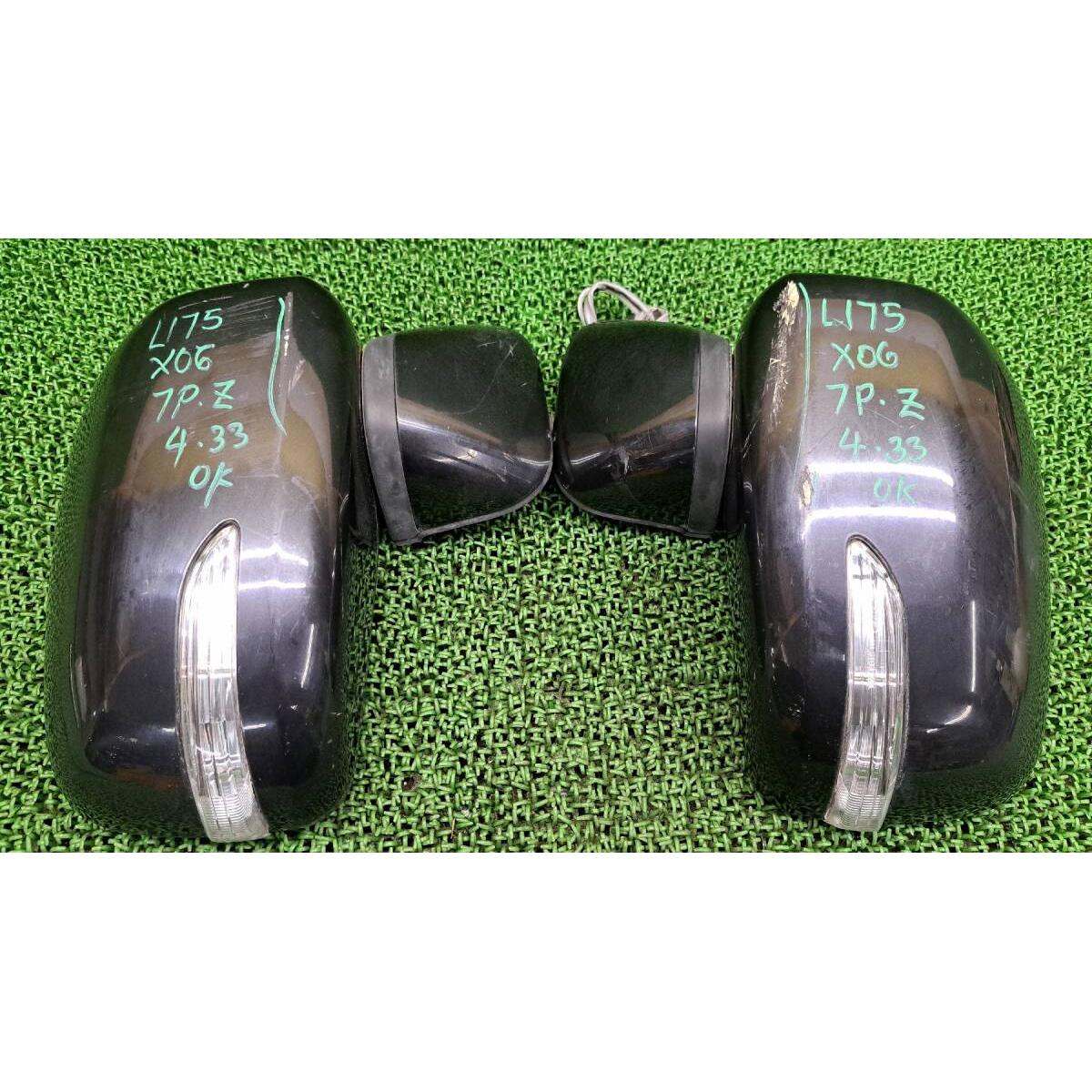 433 Move Conte Custom L575S L585S Door mirror with turn signal Left and right set Side mirror Driver side/Passenger side Right Left 7P Operation OK
