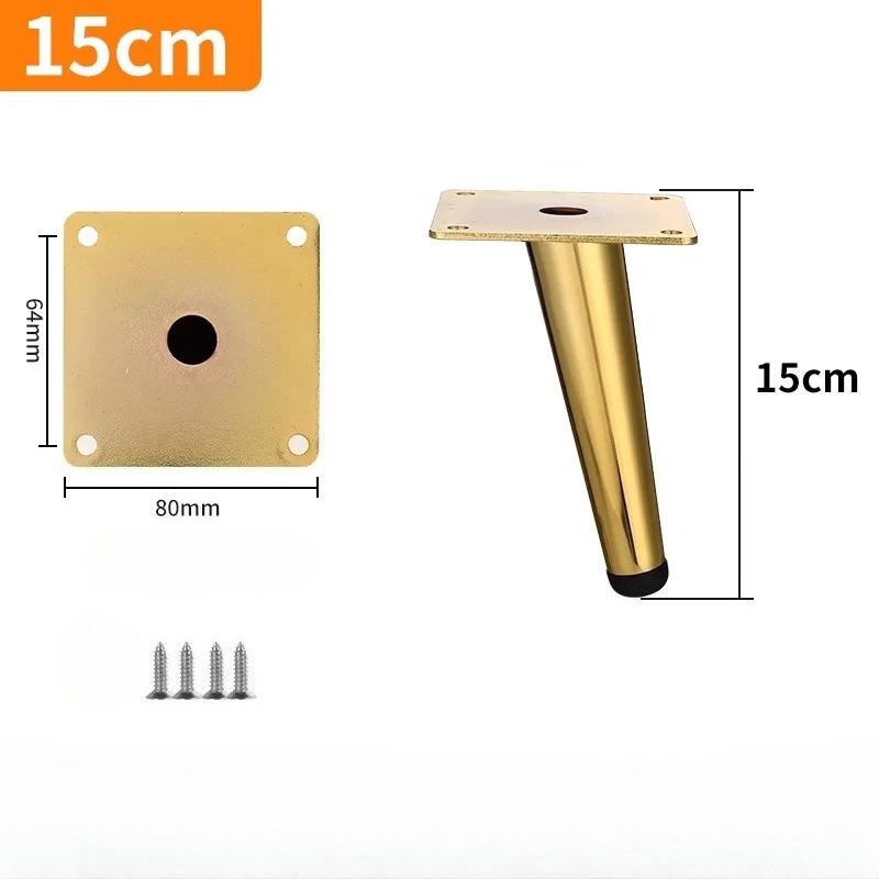 4pcs Conical Furniture Legs Oblique Metal Legs Matte Furniture Feet for DIY Sofa Cabinet Table Chair Cupboard