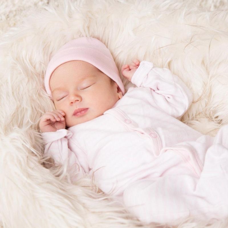 4 Set Baby Bonnet Cap Feature Foldable Edge with Mittens Cotton Fabric Gentle On Sensitive Skin Multiple Color Available