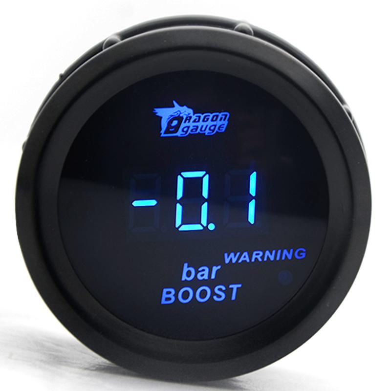2' 52mm Car Digital Turbo Boost Gauge PSI BAR Water Temp Oil Temp Oil Pressure Gauge Voltmeter EGT Tachometer RPM Gauge
