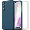 Silicone Case - Booling - for Samsung Galaxy A35 5G - Soft Protection - Anti-Scratch - 2 Tempered Glass