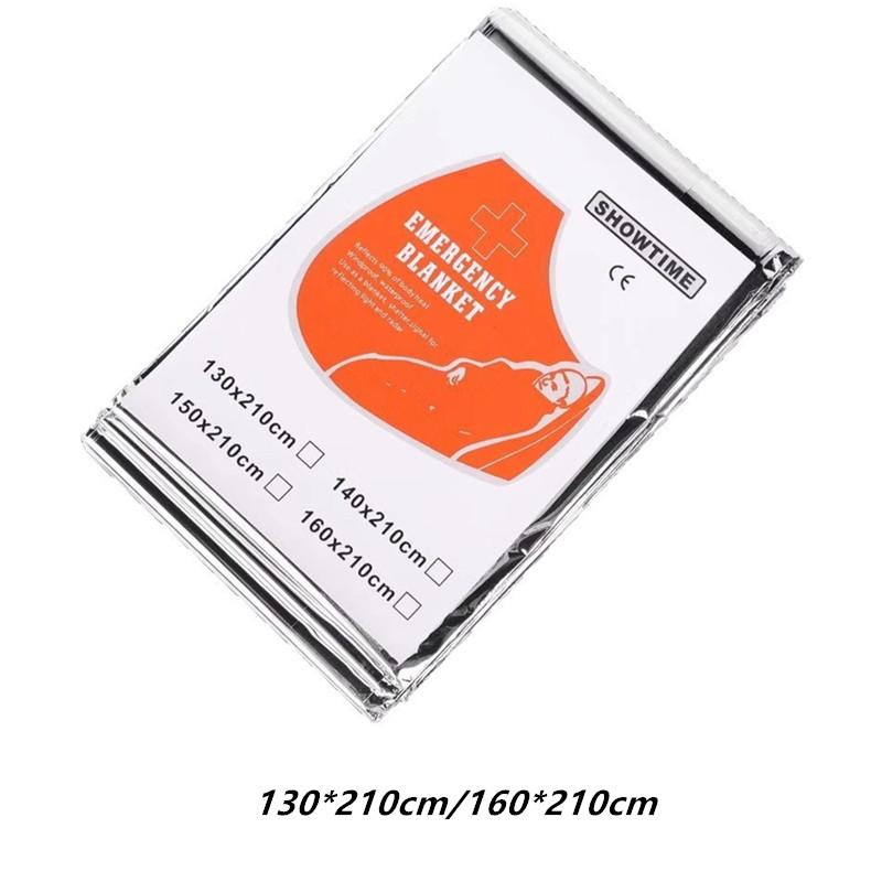 5 Pcs Emergency Reflective Thermal Blanket Space Blanket Designed For Body Warmer Outdoor First Aid Camping Hiking Travel