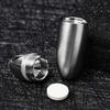 Titanium Alloy Waterproof Bunker Portable Small Pill Box Sealed Waterproof Keyring Mini Carry-On First Aid Pill Bottle