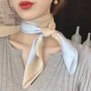 71 silk scarf square scarf high sense, Korean fashion versatile professional simulation silk small scarf retro printed silk scarf women