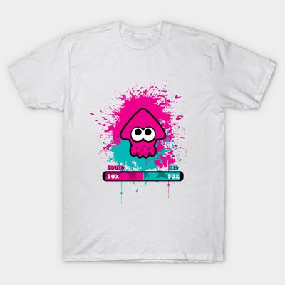 T Shirt Women Kid Squid Splatoon Harajuku Print Kawaii Tshirt Summer Short Sleeve Female T-Shirt Top Tee