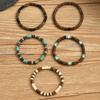 New Coconut Shell Turquoise Beaded Elastic Line Men's Bracelet Bracelet Bracelet