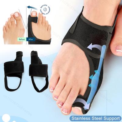 Hallux Valgus-korrektor Tåsträckare i rostfritt stål Avlastning för knöl på stortåen Ortosstöd för fotvärk