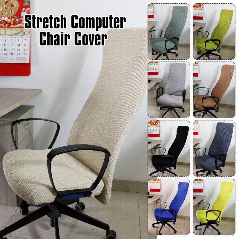 Stretch Computer Chair Cover Home Office Chair Cover Dustproof Swivel Chair Cover Slipcover Armchair Protector Gaming Chair Case